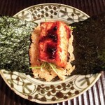 京天神 野口 - ●手巻き寿司、海うなぎ、山椒醤油