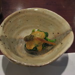 萌えぎ - 先付（菜の花とつくしのゴマダレ和え）