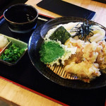 三ツ島 真打 - 鶏天ざるうどん