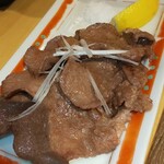 Ryuujimmaru Mitouchi Haraten - 牛タン炙り焼き定食の牛タン(R1.12.17撮影)