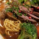 麺屋 六感堂 - ★元祖★ 鹿シチューヌードル＋鹿ロースローストトッピング