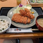 とんかつ とんQ - やまと豚ロース＆カキフライ膳