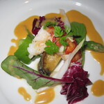 懐花亭 - 2019年の｢おすすめフルコース｣オマールエビとアワビのサラダ