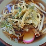 ばすすとっぷ ゆうきの里 - 天ぷらうどん