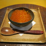 寛幸 - 炙り赤座海老、イクラ