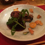 水色食堂 - 宮崎県産牛シンタマとフォアグラのロッシーニ仕立て　マデラワインのソース