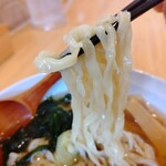麺や ポンチ亭 - 【2019.12.22(日)】白醤油ラーメン(並盛)600円の麺