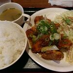 音吉やきとり - 鳥甘酢定食