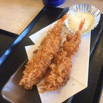 Katsuya - 2019年12月。エビフライ1本80円。