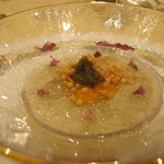 トゥ・ラ・ジョア - 帆立と生雲丹の春の香り