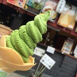 清水 順正 おかべ家 - 抹茶ソフトクリーム