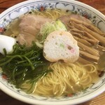 新函館ラーメン きらら - 塩ラーメン　大盛り　メンマトッピング