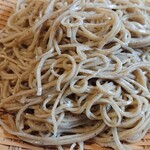 Sobadokoro Hyakkuri - 細目でシャキッと茹で上げられた硬めの蕎麦、超好みのタイプです