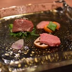 窯焼き割烹 黒泉 - 和牛三種盛り