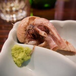 うなぎ 魚政 - 肝は山葵醤油で！ 　脂乗りつつも臭みなくサッパリしてるん♥