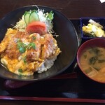 たなぽん食堂 - カツ丼定食６００円税込み