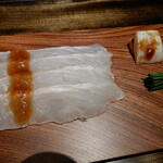 御料理 光安 - 明石産ひらめ造り