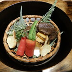 御料理 光安 - 冬野菜の八寸