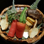 御料理 光安 - 冬野菜の八寸