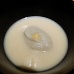 御料理 光安 - 蕎麦がきの白味噌仕立て