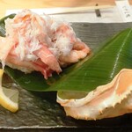 炙庵 とやま鮨 - 名物特盛紅ズワイ蟹