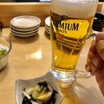 寿司居酒屋 や台ずし - 生ビール&つきだし