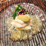 神楽坂 石かわ - 島根県境港の松葉ガニ　蟹味噌　蟹のジュレ