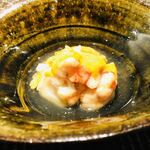 神楽坂 石かわ - 伊勢海老と焼き茄子　伊勢海老の味噌