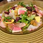 貝殻荘 神楽坂店 - 3種のメリメロカルパッチョ
