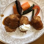 モンヴェール - クリームコロッケ単品　1200円ソースは3種