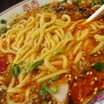 山嵐黒虎 - 麺のアップ