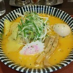 めんや薫寿 - 薫寿二番屋風  海老ワンタン麺¥830＋煮玉子¥130(R1.12.4撮影)