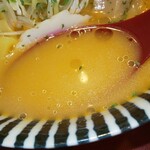 めんや薫寿 - 海老ワンタン麺のビスク風スープ(R1.12.4撮影)