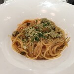 Pasta＆Grill ANTIBES - メカジキと香草プッタネスカ風トマトソーススパゲティーニ