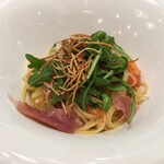Pasta＆Grill ANTIBES - 生ハムとルッコラのペペロンチーノスパゲティーニ