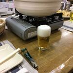 吾里丸うどん2 - ビール飲みながら