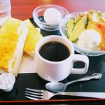 ジュン - Ｂモーニング コーヒートースト 野菜サラダ 卵430円