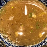 中華蕎麦 とみ田 - つけめん(並) スープ割り