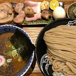 中華蕎麦 とみ田 - つけめん(並)＋特選全部のせトッピング＋心の味焼売