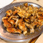 焼肉 はせ川 - とり皮焼き2人前220円