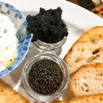 焼肉 はせ川 - たまごとはキャビアとキャビアもどきの飛子かな？