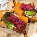 焼肉 はせ川 - 馬のシャトーブリアン刺し1408円