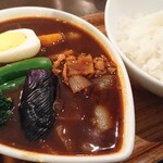 スープカレー屋 鴻 - 豚しゃぶカレーの黒❗
