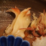 みね - 造り（苫小牧 炙りホッキ貝）
