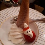 あざみ野うかい亭 - お子さまソフトクリームサンタ添え❤