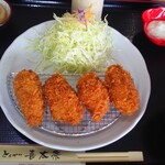 とんかつ 喜太条 - カキフライ定食