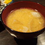 とんかつ 檍 札幌 - 味噌汁