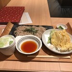 信州蕎麦 蓼科庵 - 鱈と旬野菜の天ぷらせいろ蕎麦