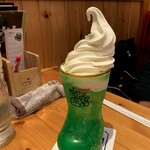 コメダ珈琲店 - ちょっと傾いたクリームソーダww