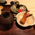 御料理 無窮 - エビフライ